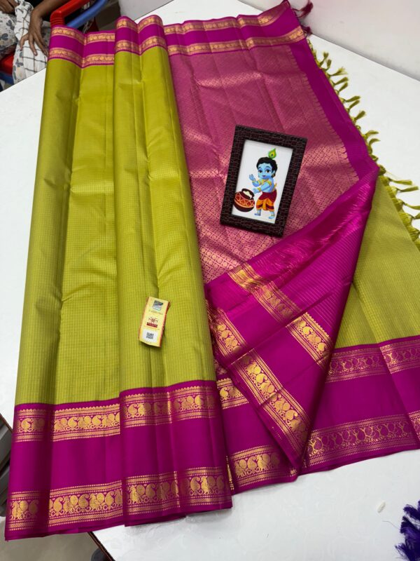 Pure Kanchipuram handloom silk - Image 7