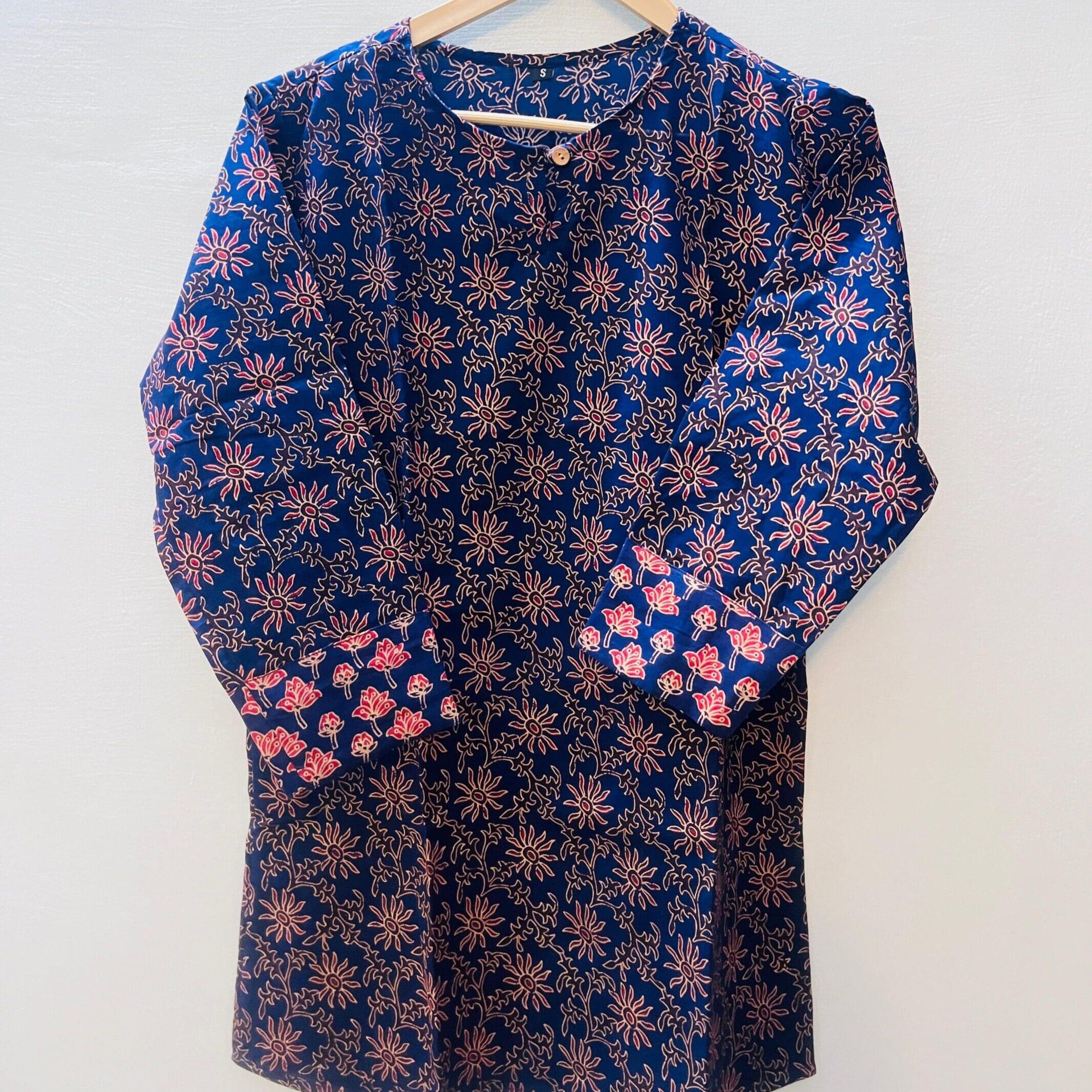 hand block printed cotton TOP