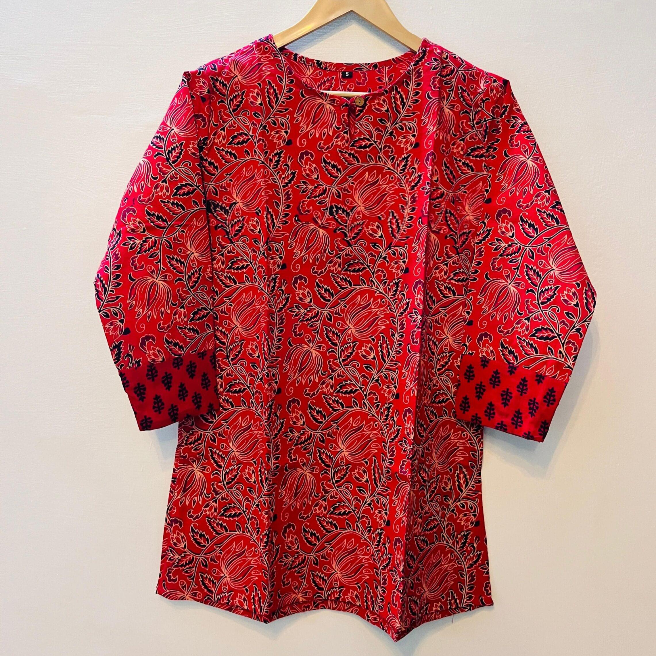 hand block printed cotton TOP