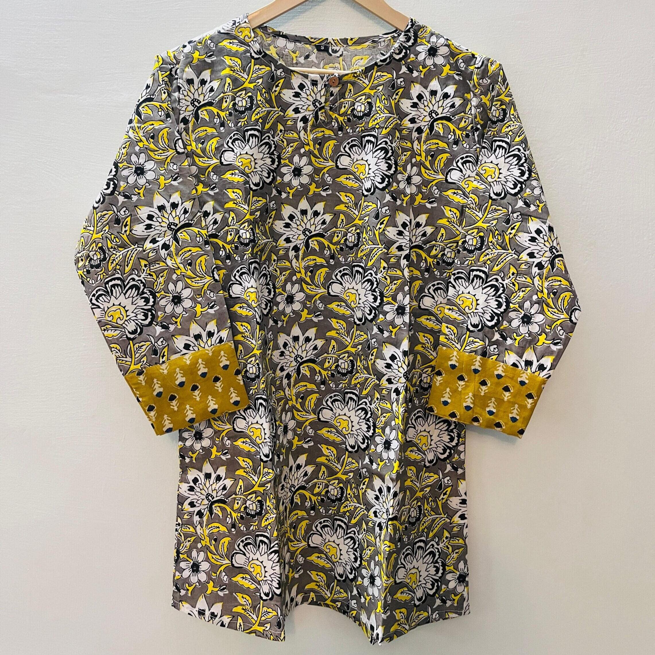 hand block printed cotton TOP